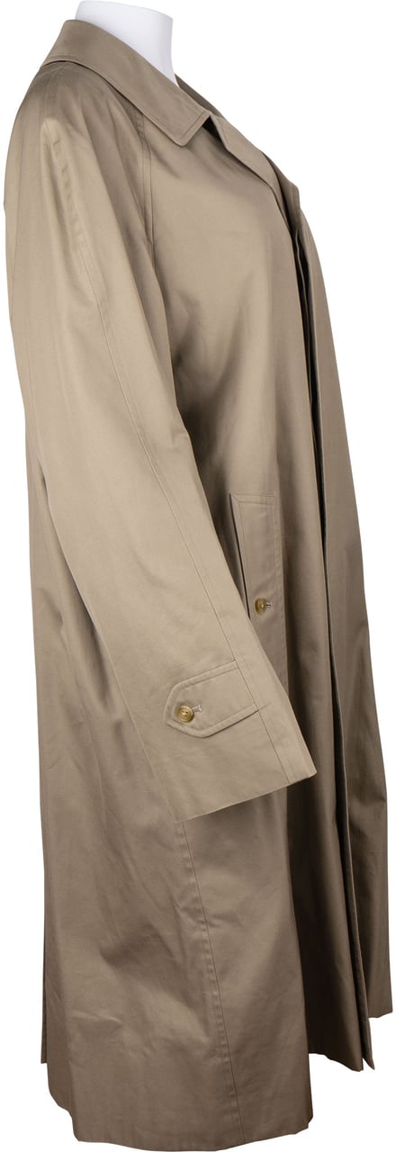 Burberry Burberrys Grey Cotton Trenchcoat (D38-40) Donkergrijs