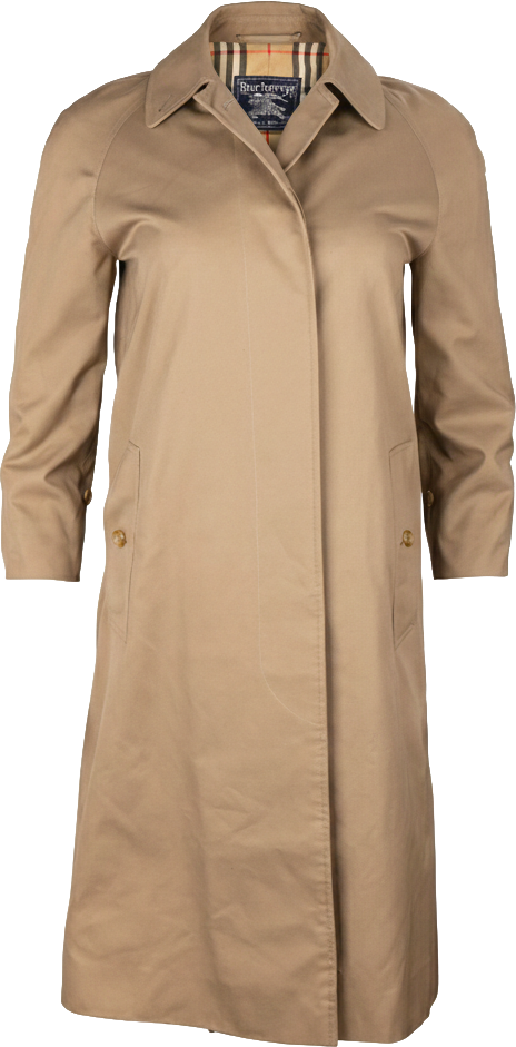 Burberry Burberrys Beige Cotton Trenchcoat  (DE34) Beige
