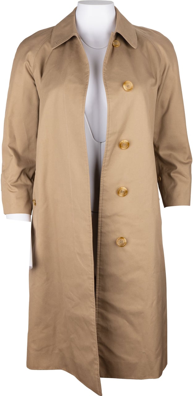 Burberry Burberrys Beige Cotton Trenchcoat  (DE34) Beige