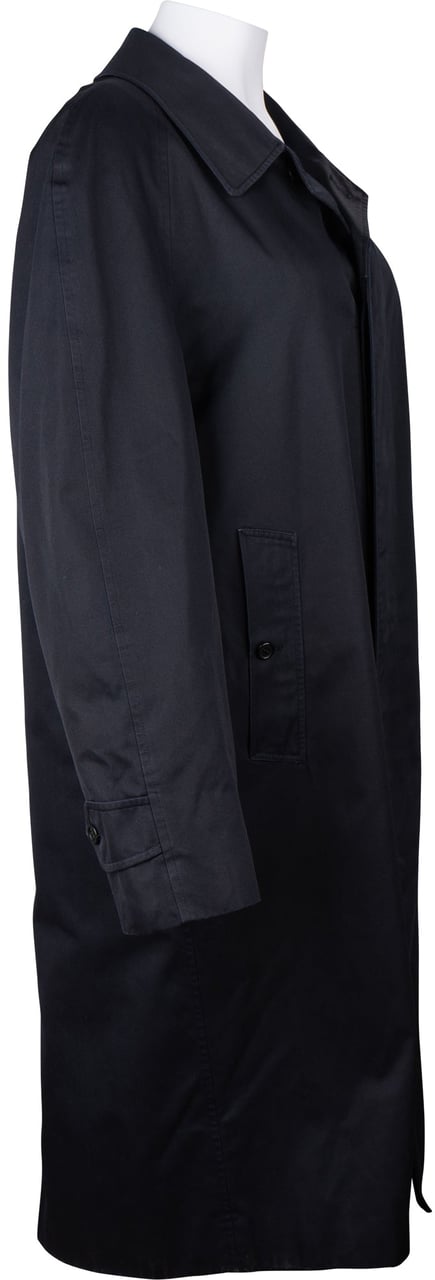 Burberry Burberrys Navy Cotton Trenchcoat (DE38 / M) Blauw
