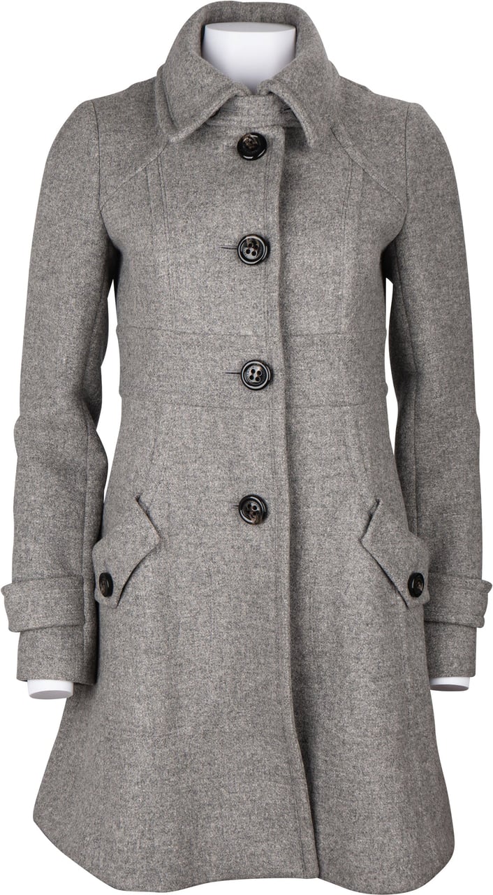 Burberry Burberry Grey Wool Coat (38) Divers