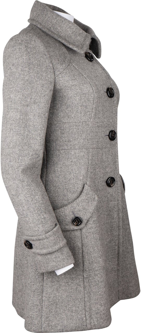Burberry Burberry Grey Wool Coat (38) Divers