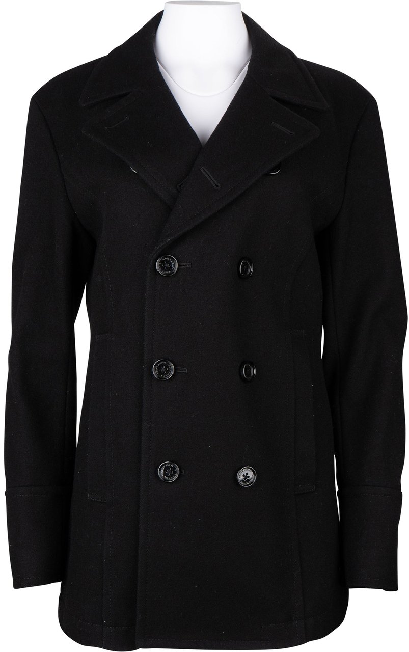 Burberry Burberry Black Label Wool Trenchcoat (S-M) Zwart