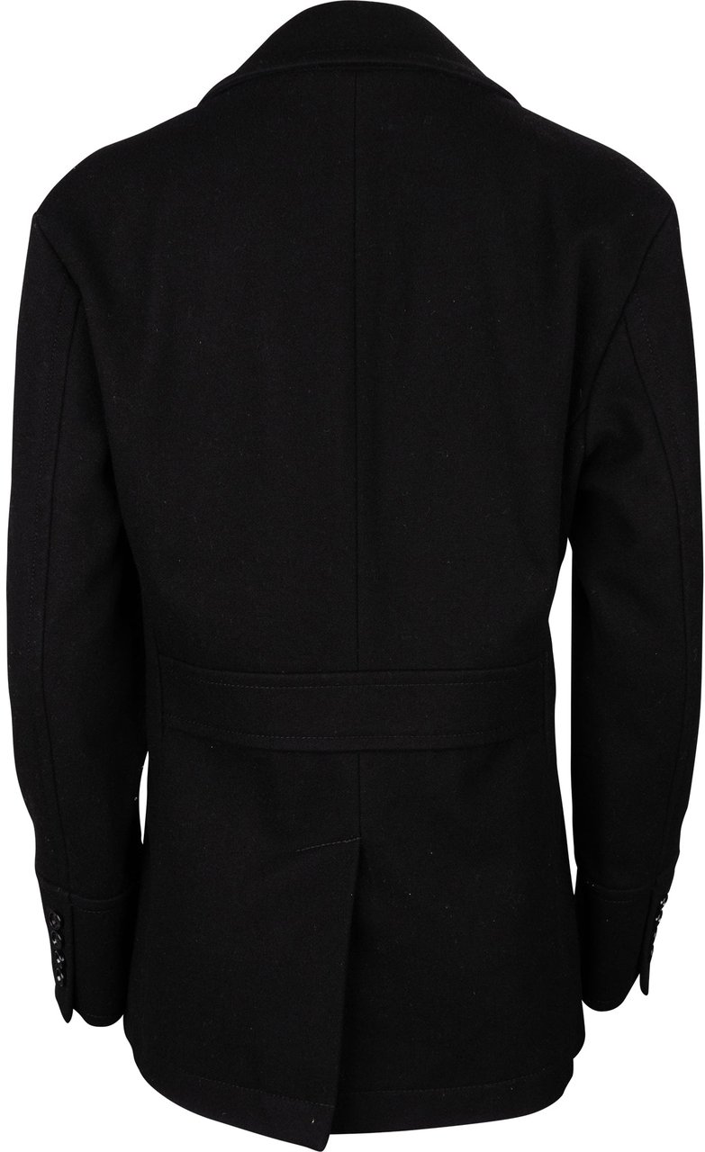 Burberry Burberry Black Label Wool Trenchcoat (S-M) Zwart