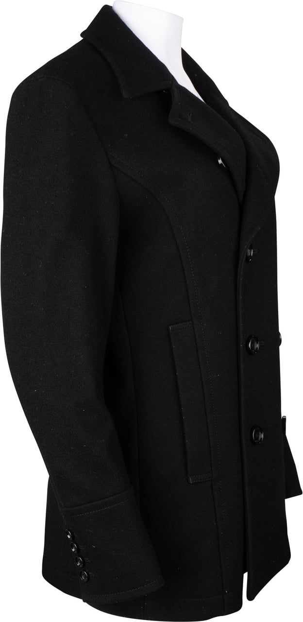 Burberry Burberry Black Label Wool Trenchcoat (S-M) Zwart