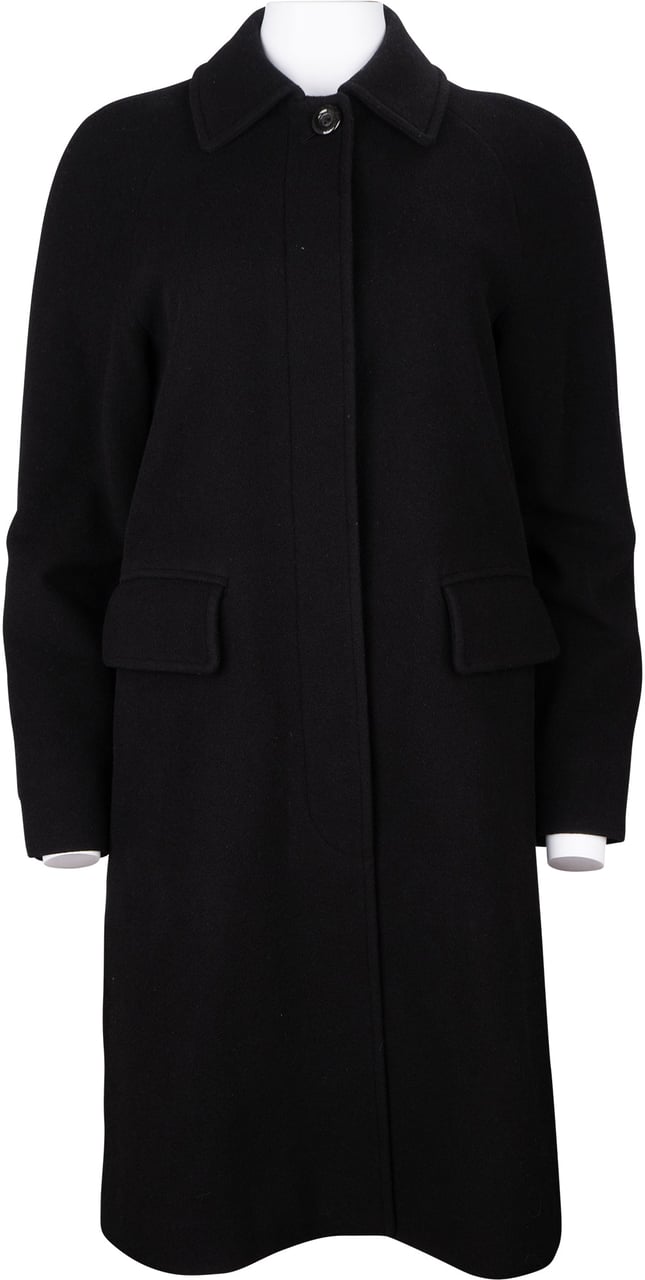 Burberry Burberrys Blue Label Wool Coat (40) Zwart