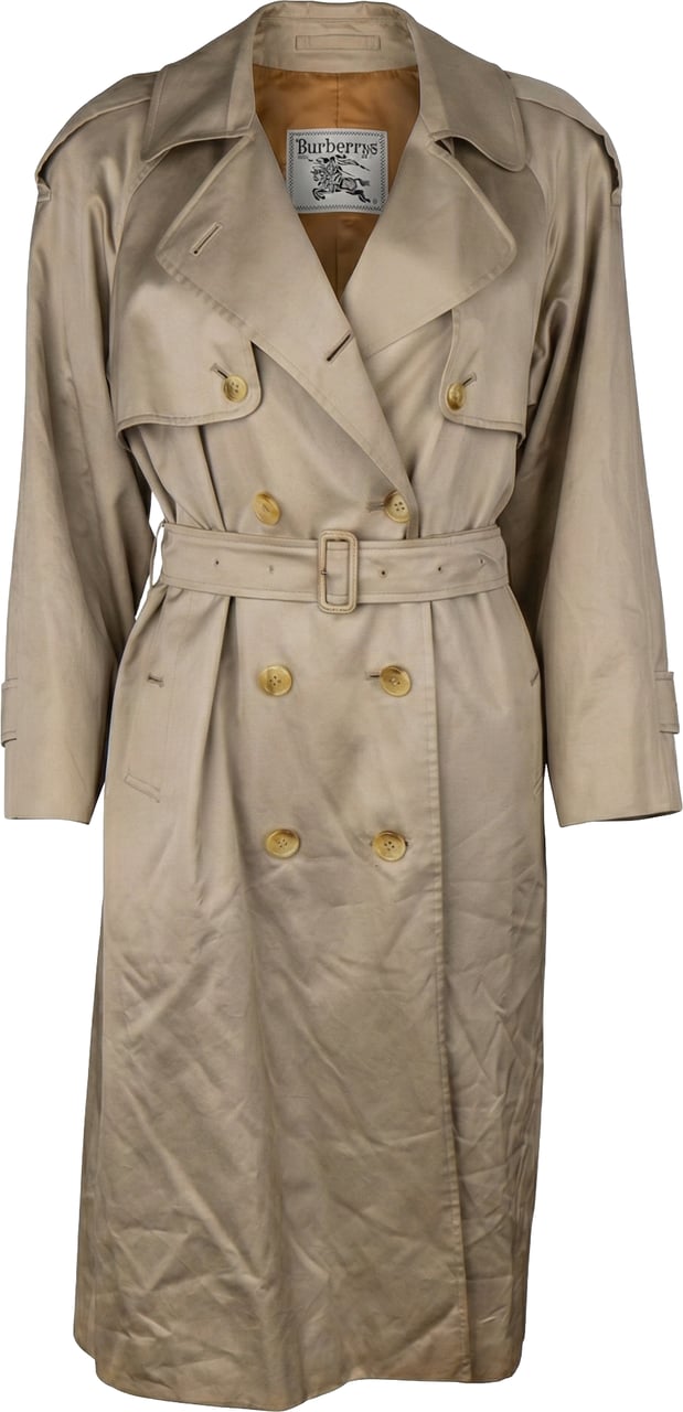 Burberry Burberrys Shiny Cotton Trenchcoat (D36 / S) Beige