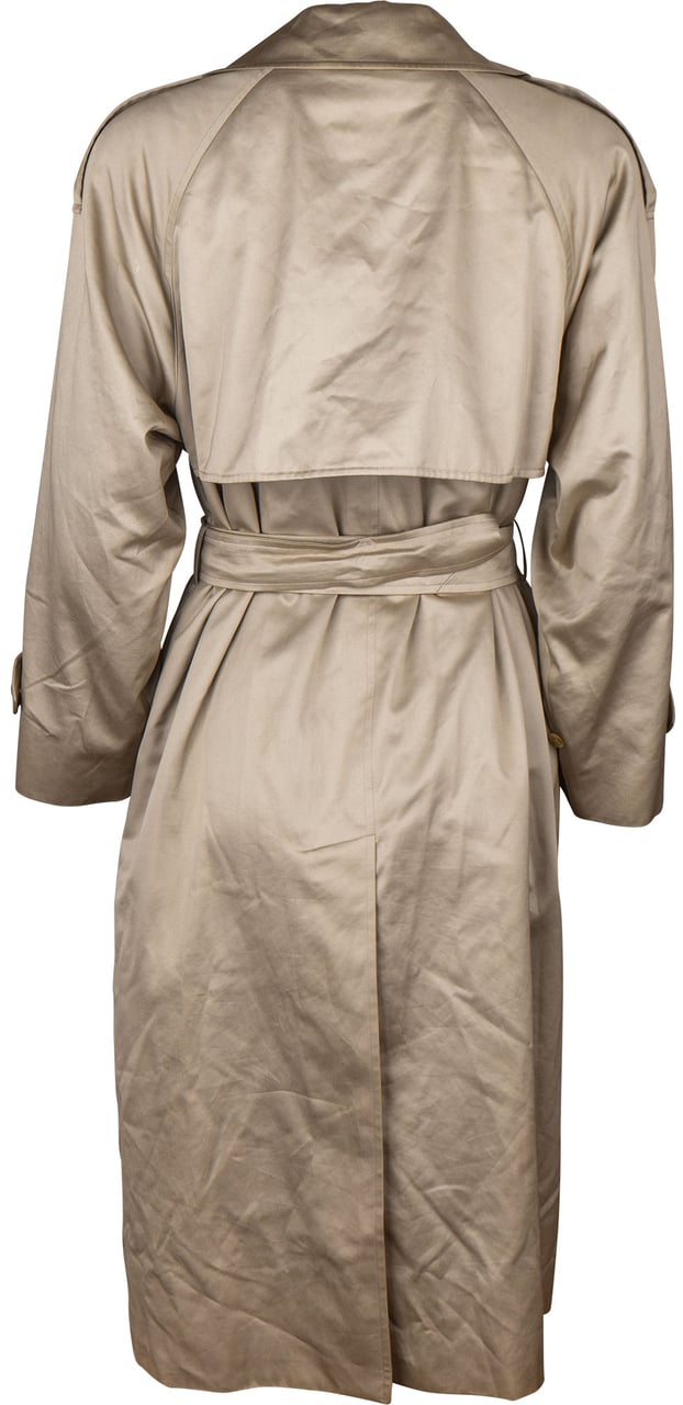 Burberry Burberrys Shiny Cotton Trenchcoat (D36 / S) Beige