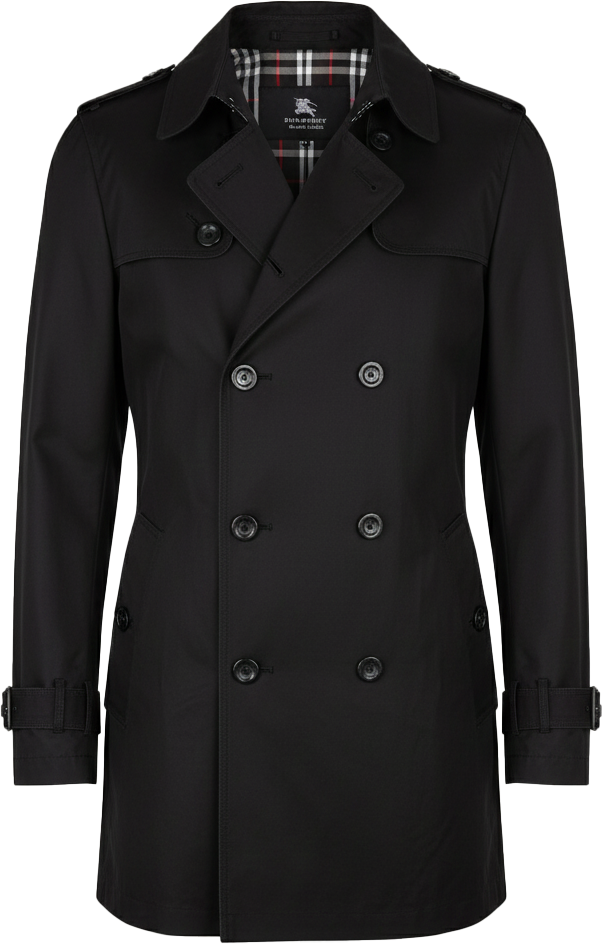 Burberry Burberry Black Label Cotton Trenchcoat (M) Zwart