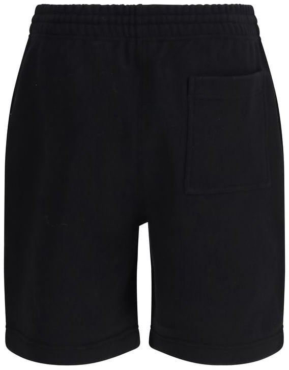 Burberry Black Cotton Bermuda Shorts Zwart