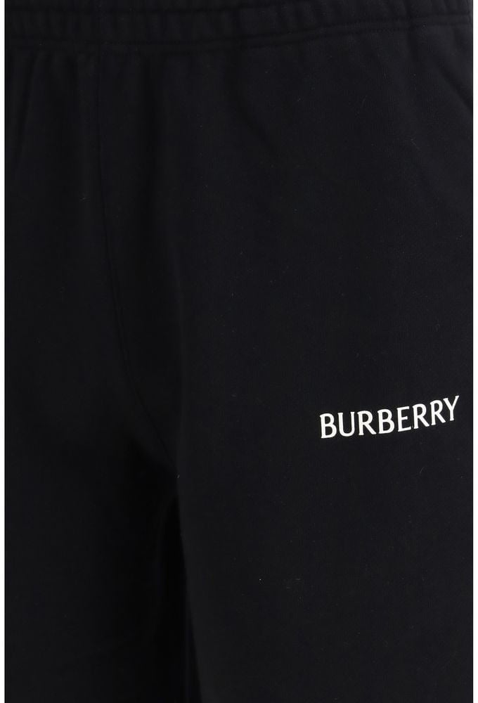 Burberry Black Cotton Bermuda Shorts Zwart