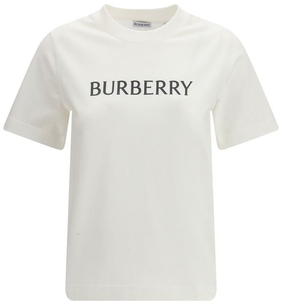 Burberry Burberry White Cotton T-Shirt Wit