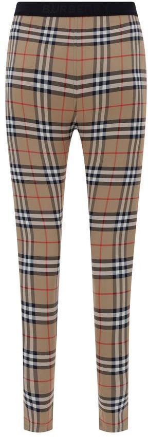 Burberry Brown Polyamide Leggings Bruin