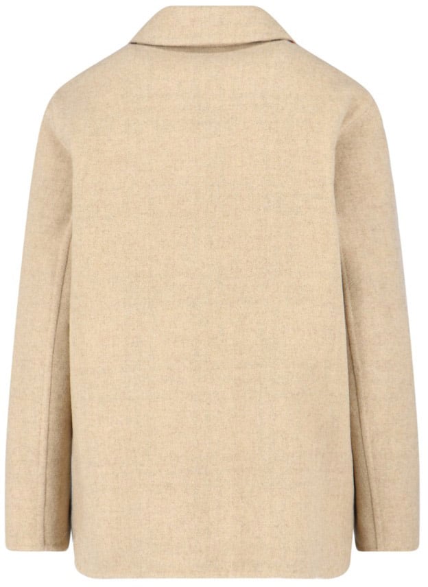 Burberry Virgin Wool Jacket – Beige Neutraal