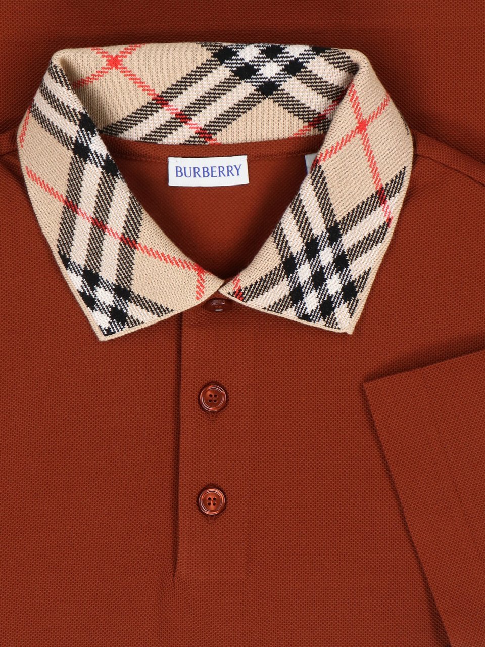 Burberry 'Check' Polo – Brown Bruin
