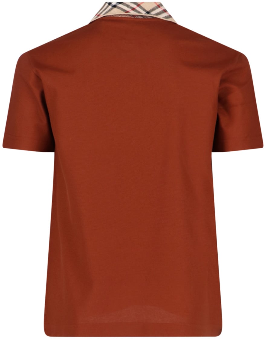 Burberry 'Check' Polo – Brown Bruin
