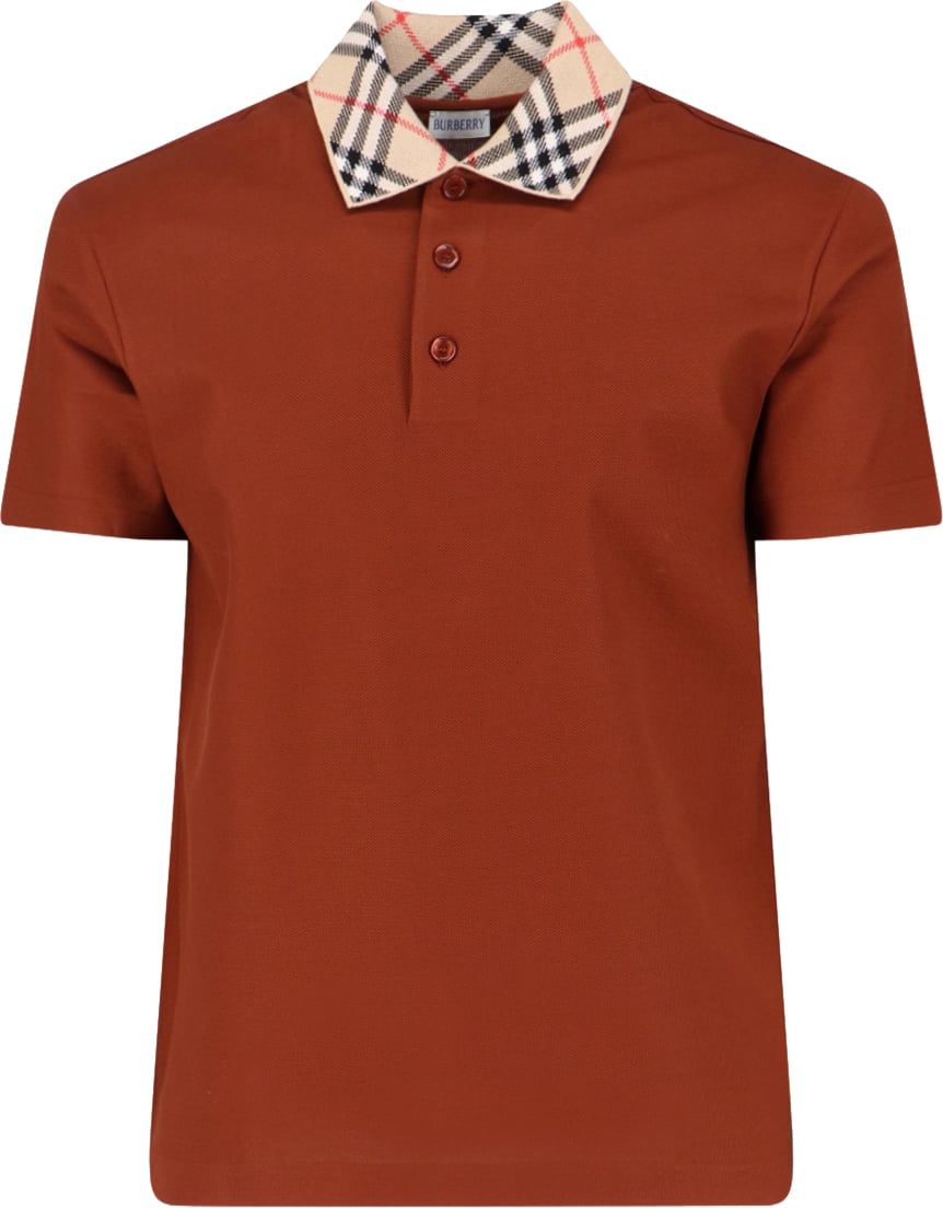 Burberry 'Check' Polo – Brown Bruin