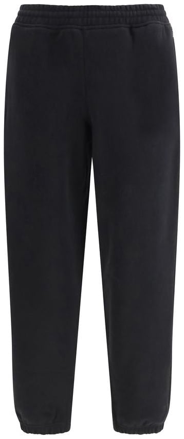 Burberry "Check" Tracksuit Bottoms In Black Cotton Zwart