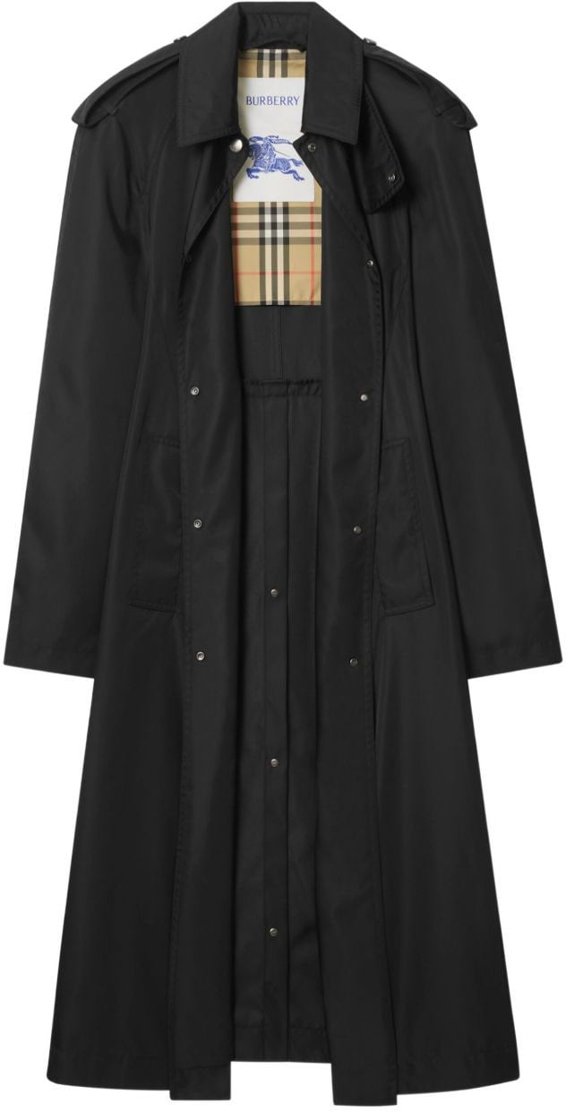 Burberry Coats Black Zwart