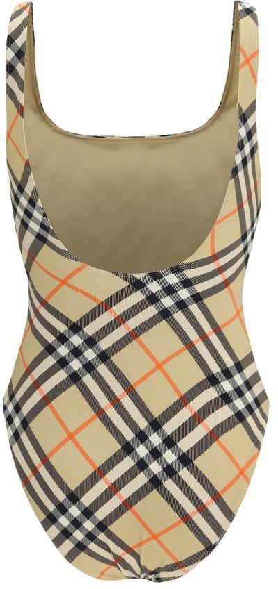 BURBERRY SABINA CHK W SWIMWEAR Beige