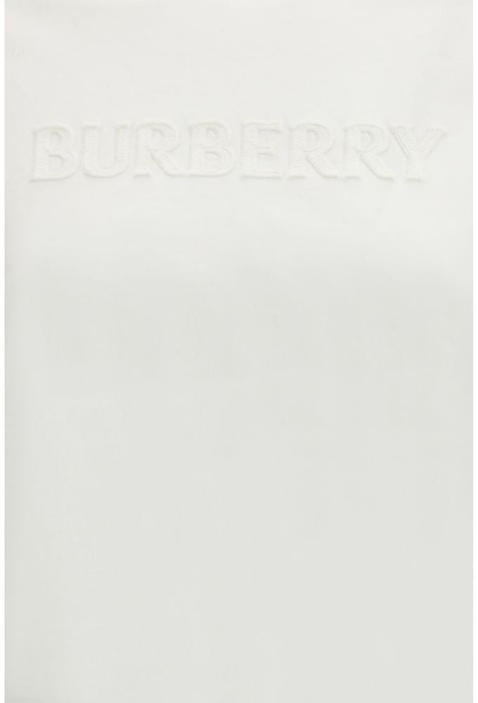 Burberry White Cotton Sportswear Wit