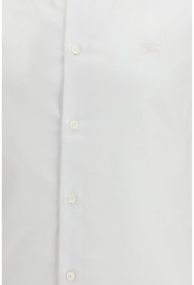 Burberry White Cotton Dress Shirt Wit