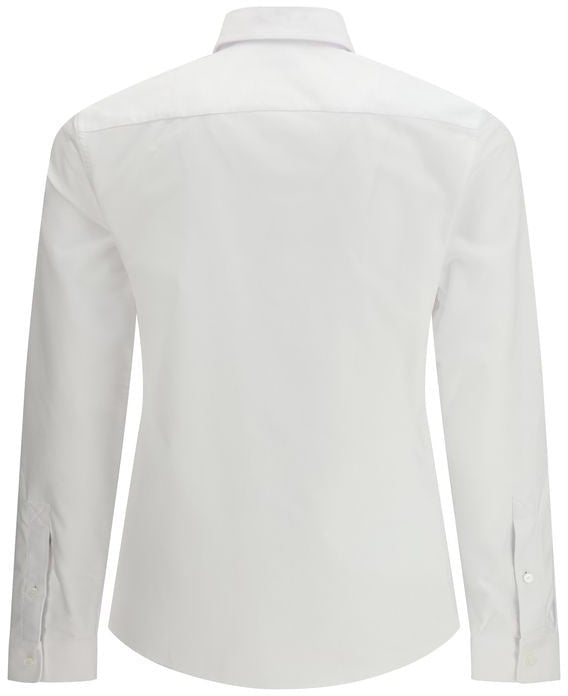 Burberry White Cotton Dress Shirt Wit