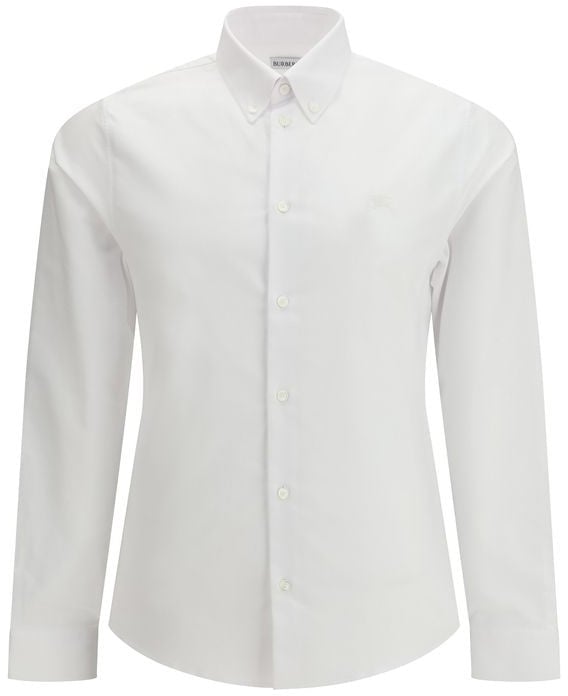 Burberry White Cotton Dress Shirt Wit