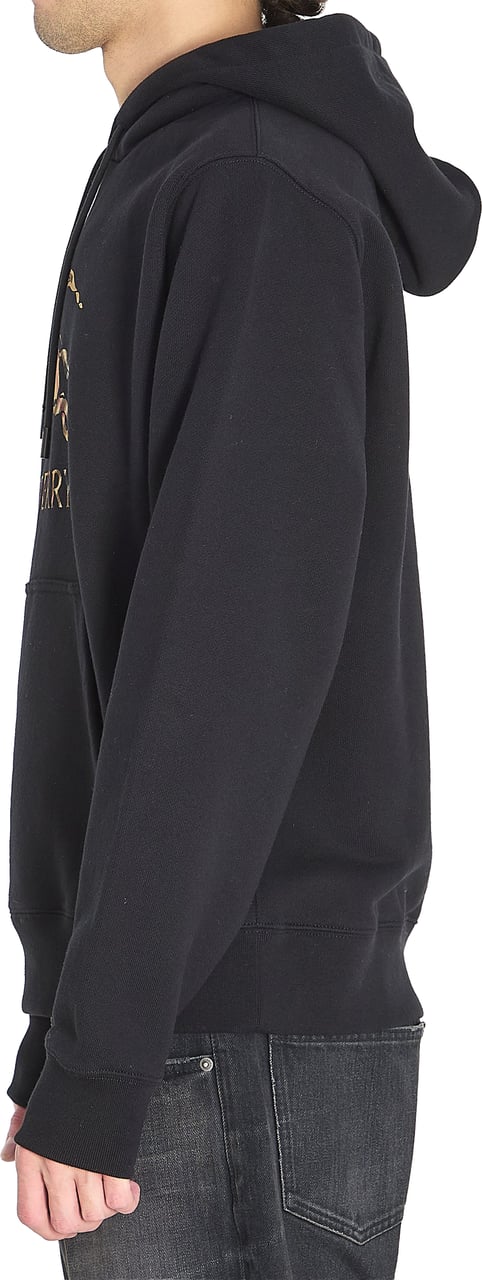 Burberry Cotton jersey hoodie Zwart