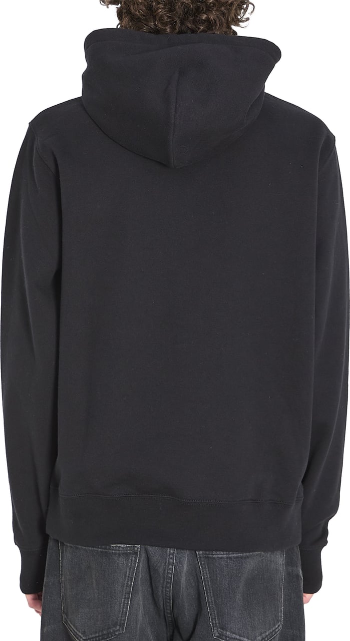 Burberry Cotton jersey hoodie Zwart