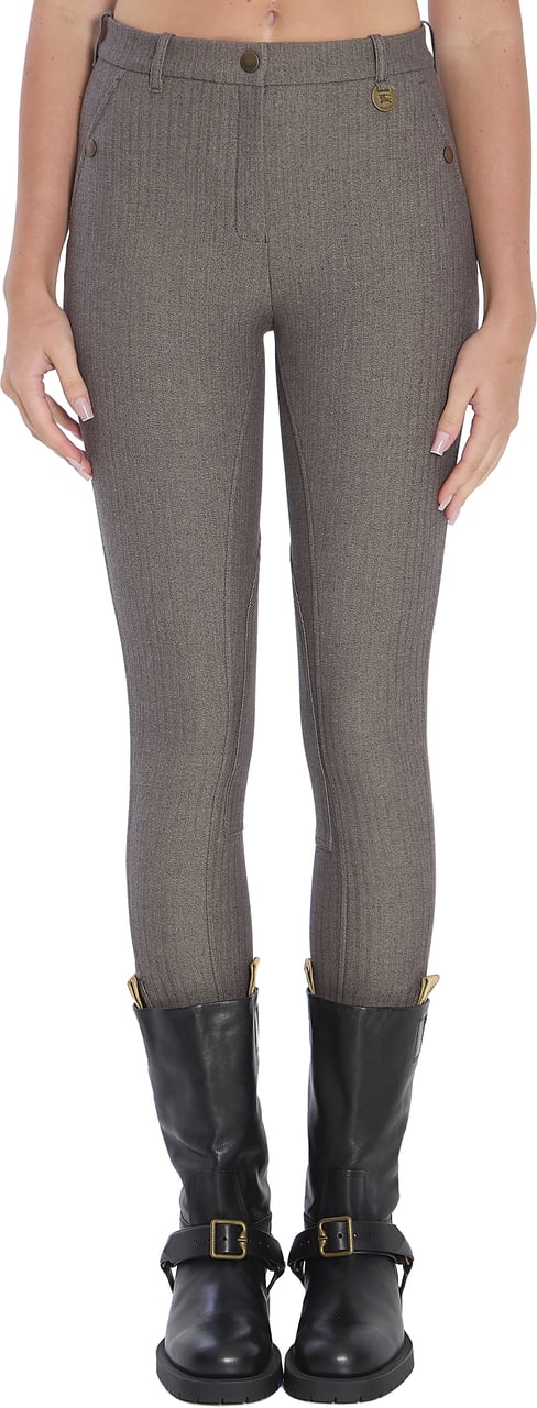 Burberry Stretch cotton Jodhpur trousers Bruin