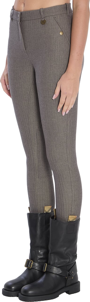 Burberry Stretch cotton Jodhpur trousers Bruin