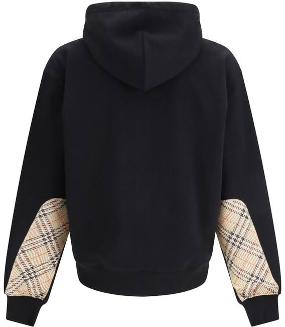 Burberry Black Cotton Sweatshirt Zwart