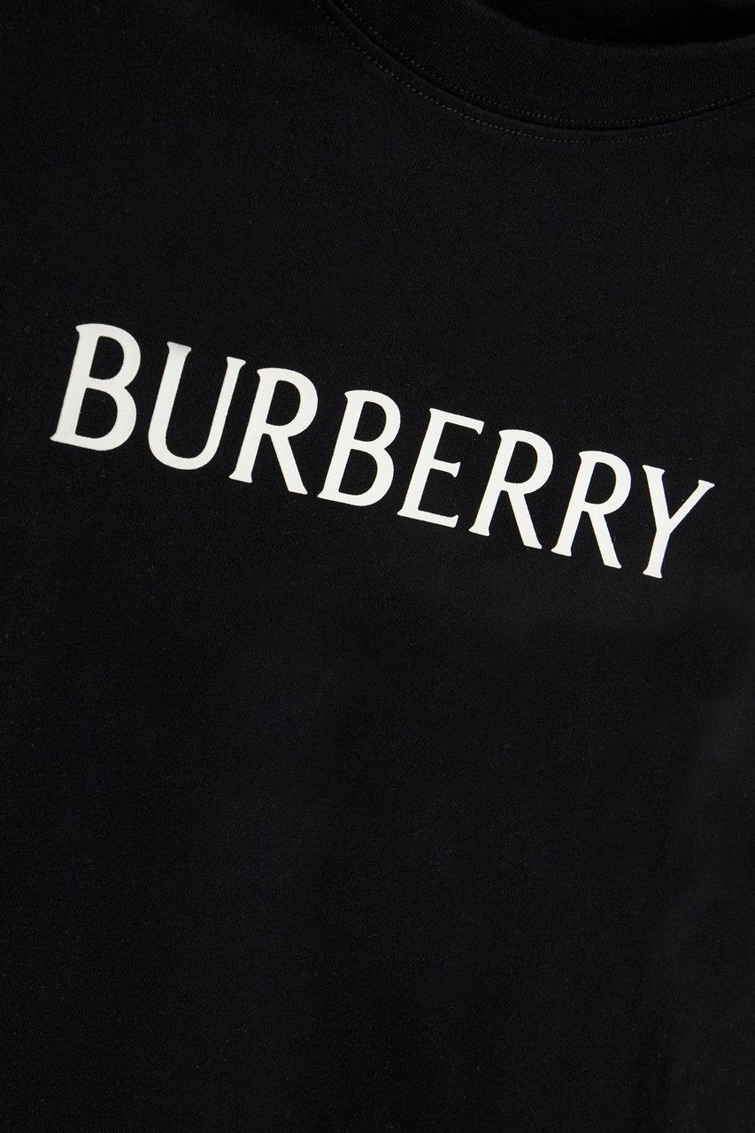 Burberry Black cotton t-shirt Zwart