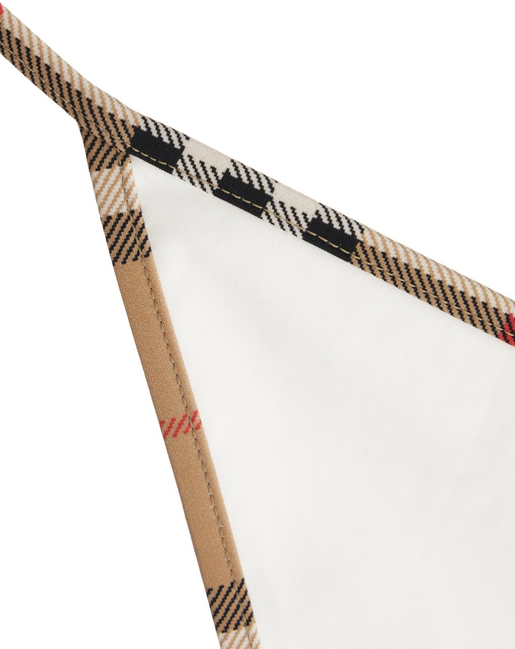 Burberry White stretch nylon bikini Wit