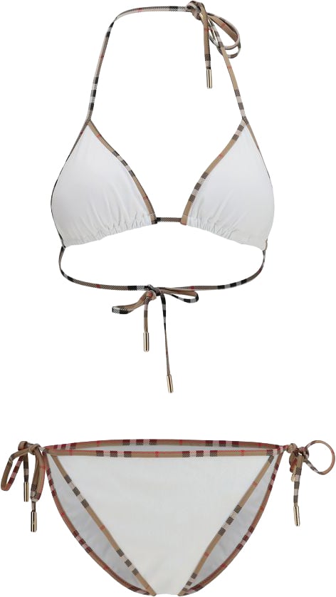 Burberry Burberry White Polyamide Bikini Wit