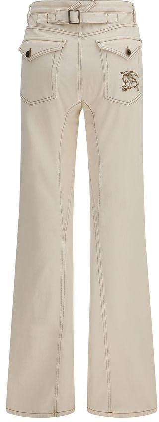 Burberry Beige Cotton Bootcut Jeans Beige