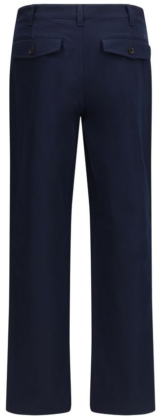 Burberry Blue Cotton Chino Pants Blauw