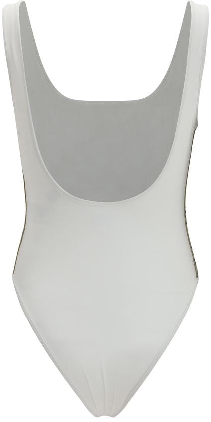 Burberry White Polyamide One-Piece Swimsuit Wit