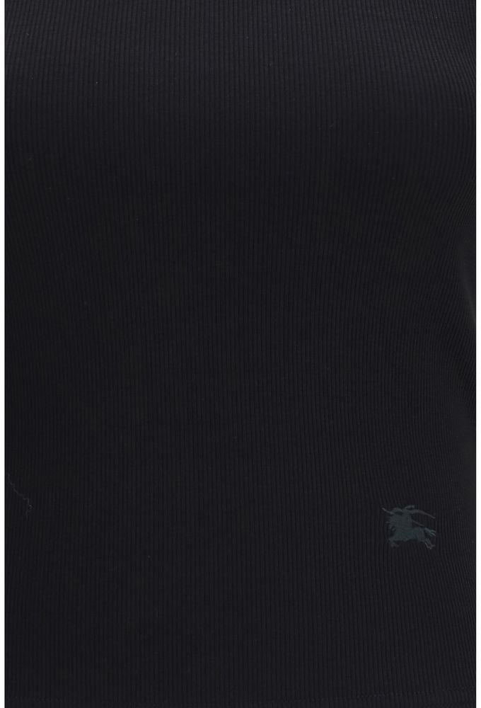 Burberry Black Cotton T-Shirt Zwart