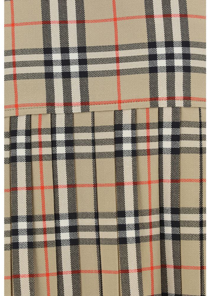 Burberry Beige Wool Oves Aries Mini Skirt Beige