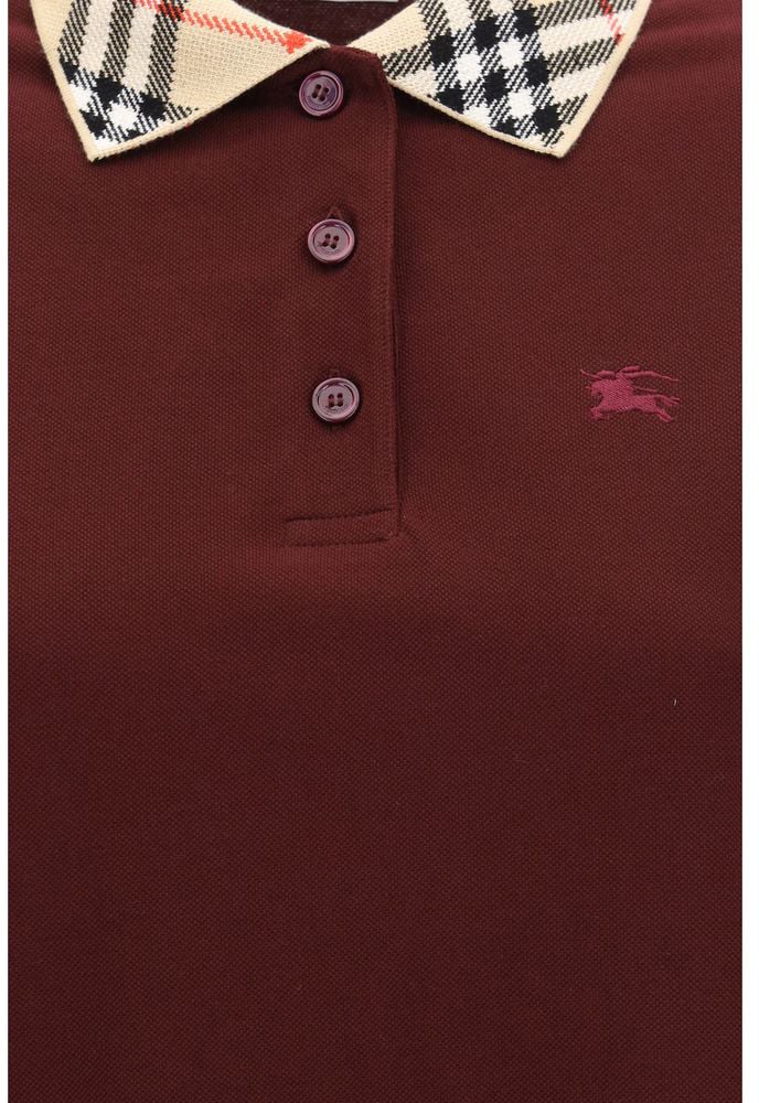 Burberry Bordeaux Cotton Casual Dress Maroon
