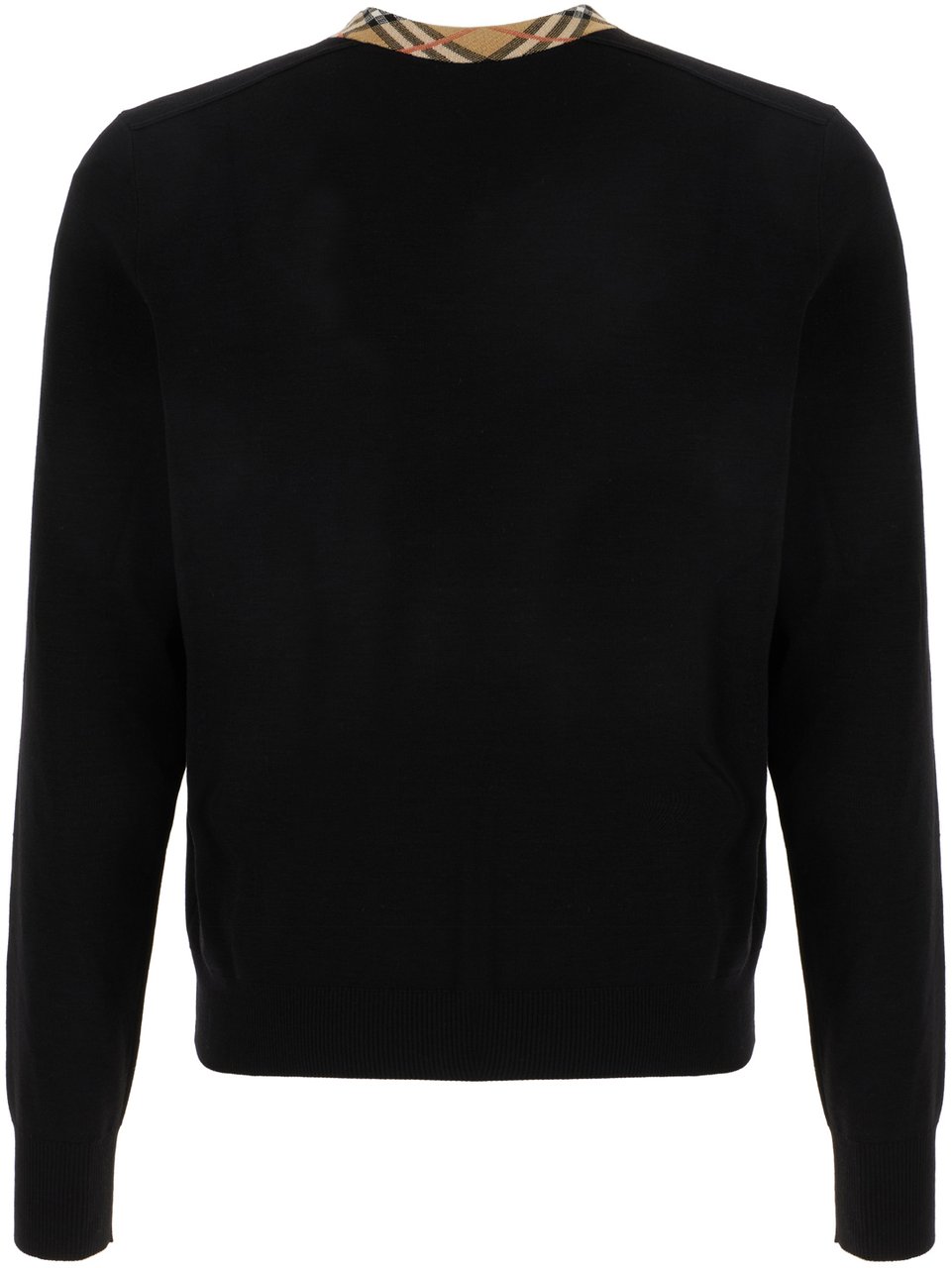 Burberry Black wool sweater Dierenprint