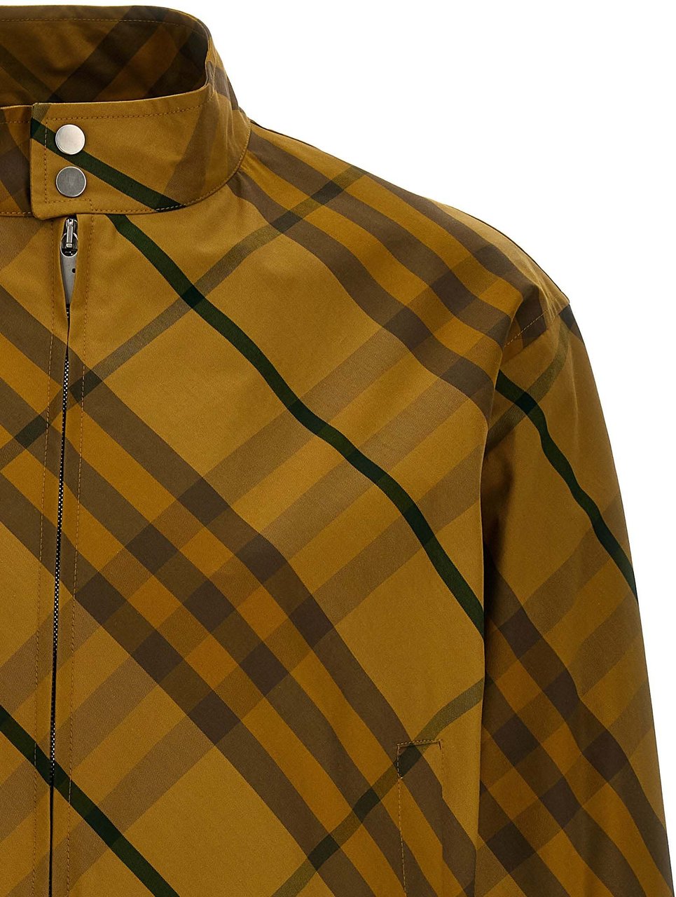 Burberry Bicolor Cotton Bomber Geel