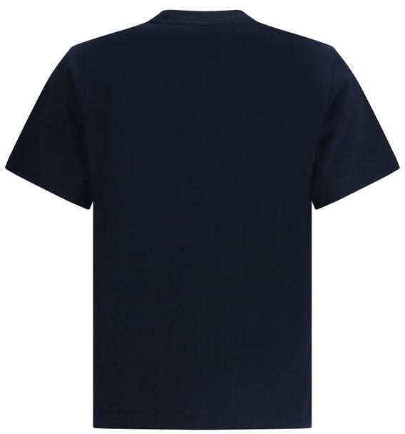 Burberry Blue Cotton T-Shirt Blauw