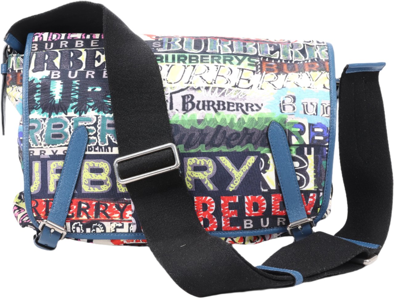 Burberry Burberry Graffiti Logo Printed Messenger Bag Multicolor Divers