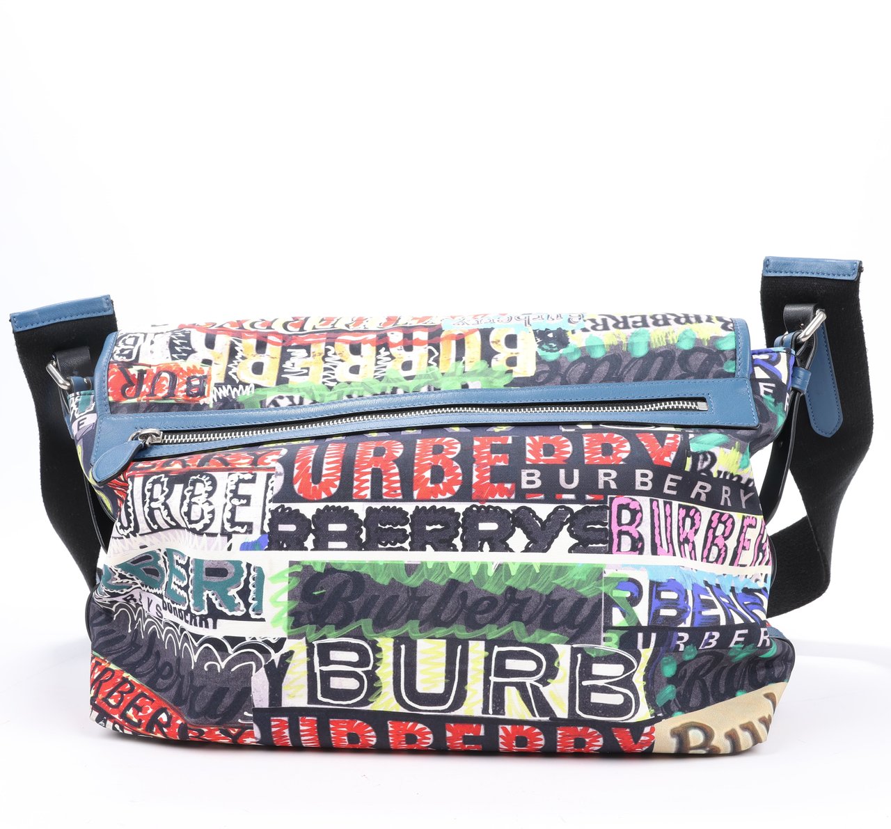 Burberry Burberry Graffiti Logo Printed Messenger Bag Multicolor Divers