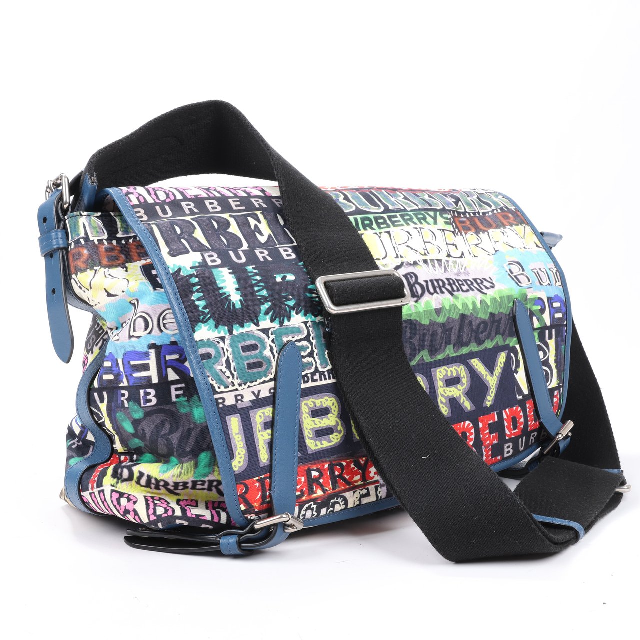 Burberry Burberry Graffiti Logo Printed Messenger Bag Multicolor Divers