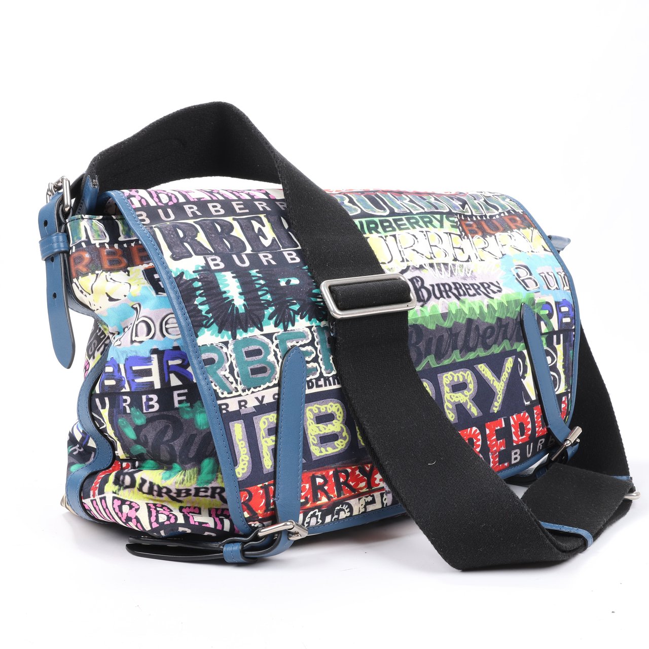 Burberry Burberry Graffiti Logo Printed Messenger Bag Multicolor Divers