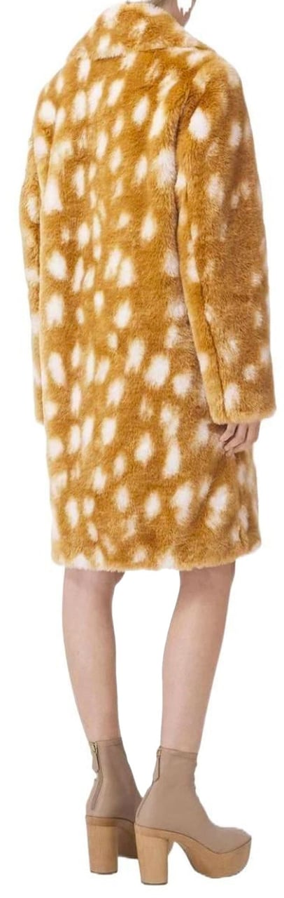 Burberry Burberry Faux Fur Coat Beige